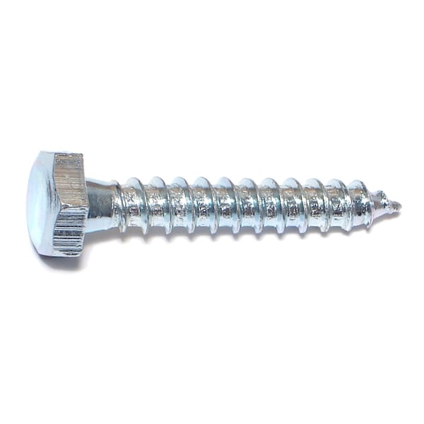 Midwest Fastener Lag Screw, 1/4 in, 1-1/2 in, Steel, Zinc Plated Hex Hex Drive, 25 PK 34983 - main